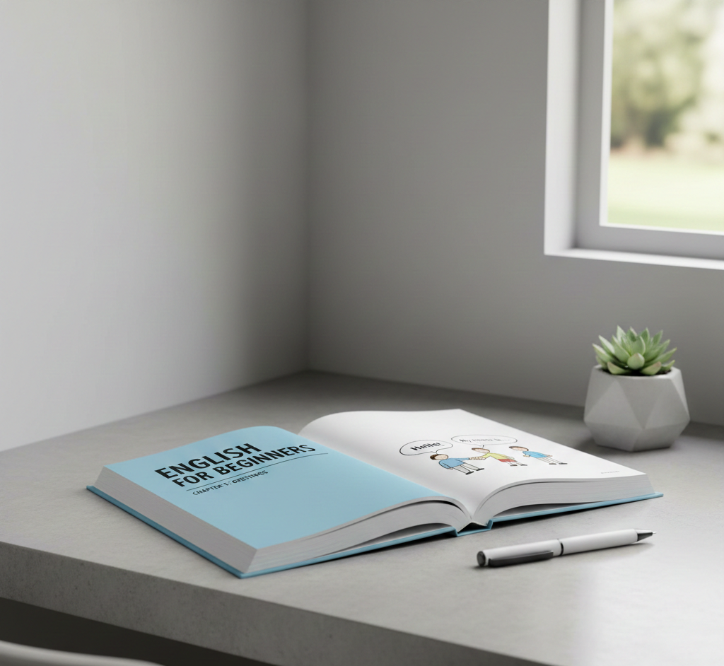 Nybörjare som lär sig engelska