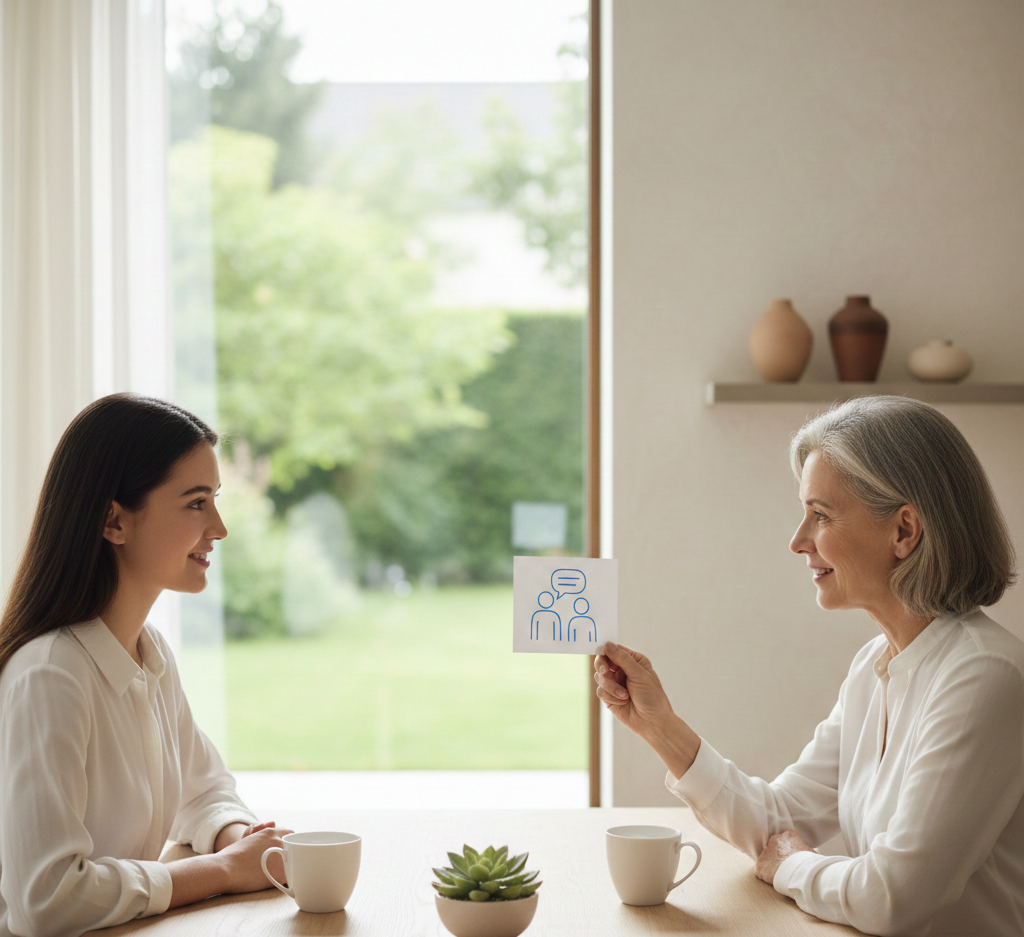 Konversationsövning med lärare